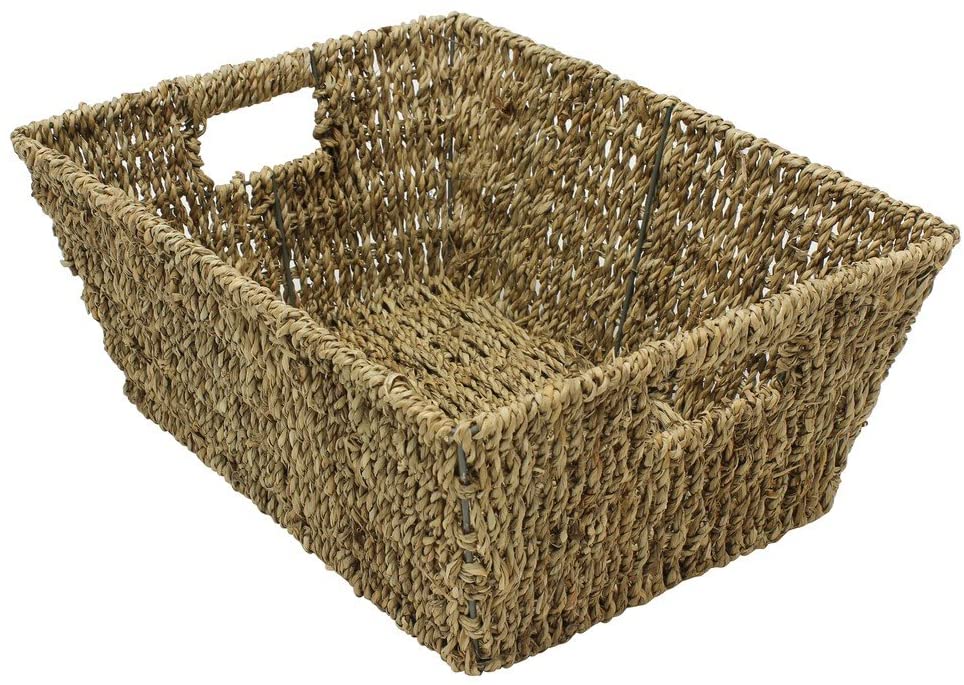 Seagrass Basket Cut-out Handles BK323154